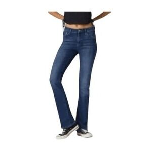 Mavi Molly‎ Bootcut Jeans Indigo Blue Denim Regular Rise Super Soft 32